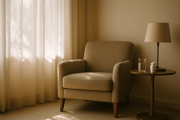 Adderall and Low Sex Drive: Understanding the Impact of Stimulants, Stress, and Desire on Your Relationship alt_text: A serene living room corner with a vacant chair bathed in soft morning light.